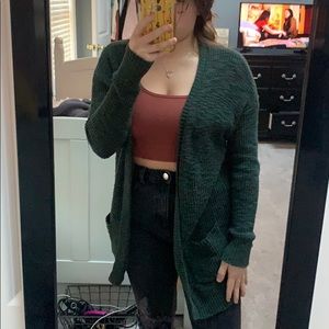 Dark green cardigan!!